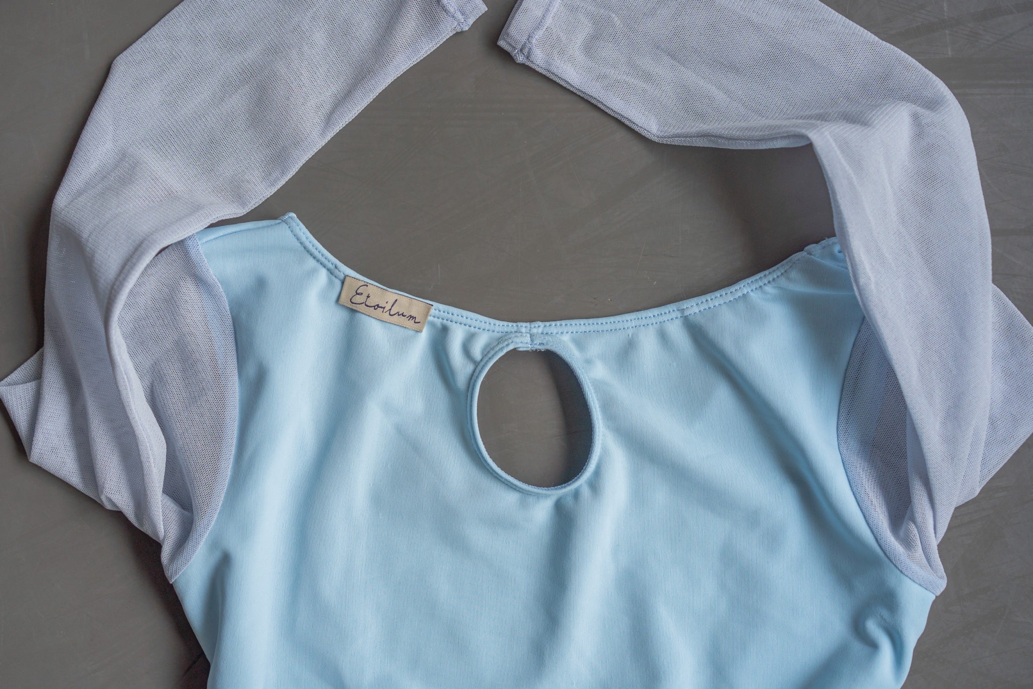 【Ladies】バレエレオタード(骨格ウエーブ)Blue