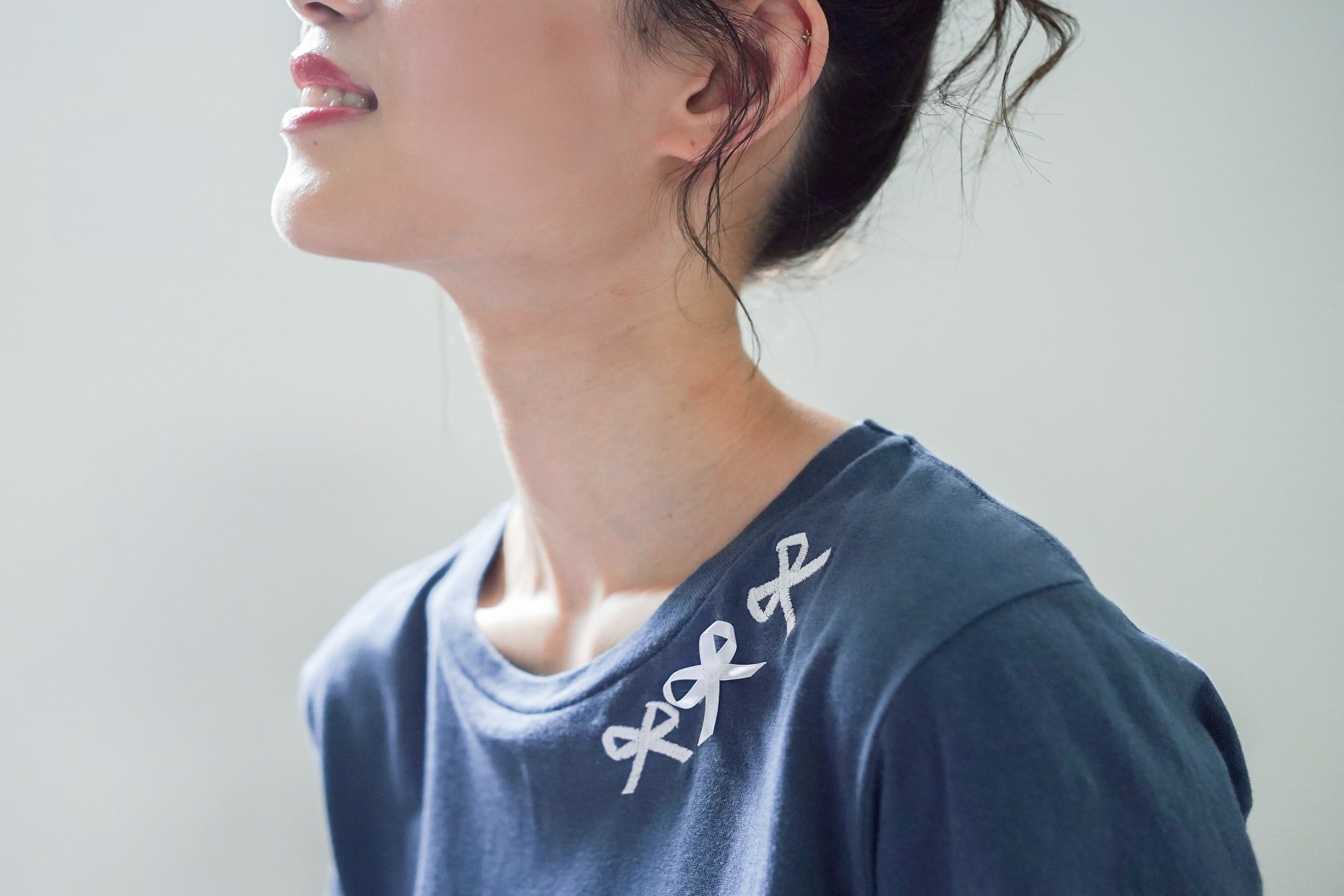 Tシャツ(骨格ウェーブ)Navy