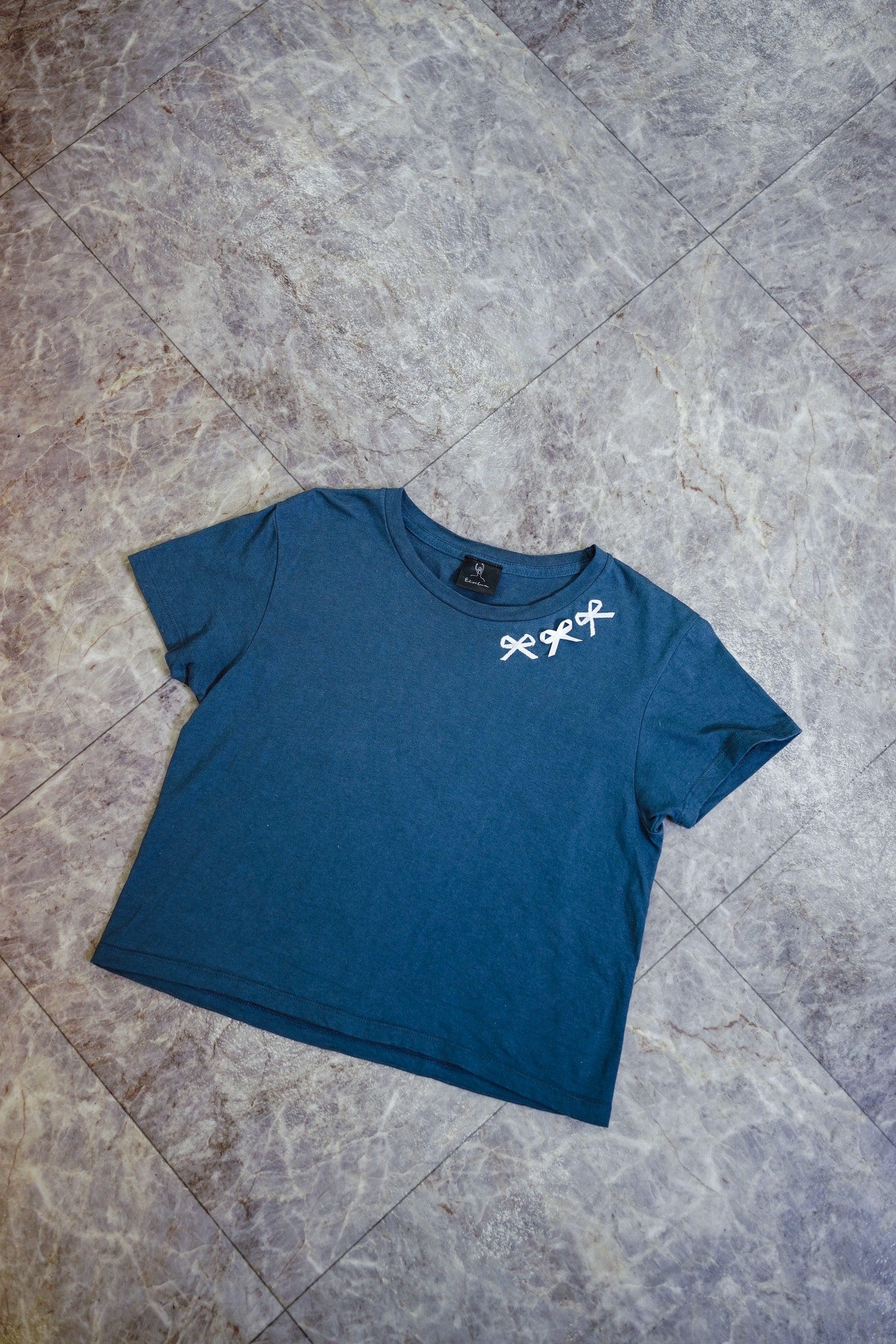 Tシャツ(骨格ウェーブ)Navy