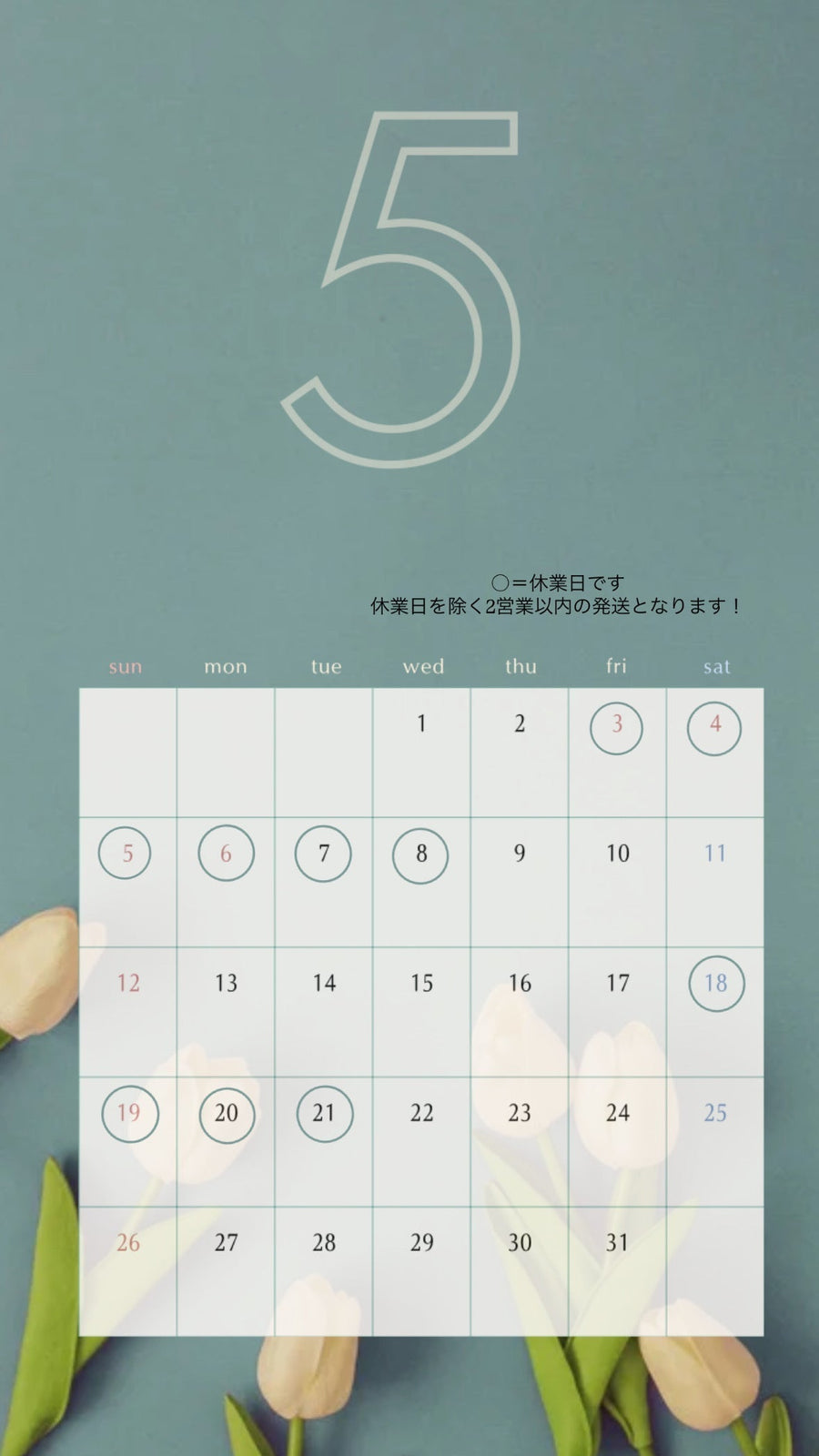 5月の予定