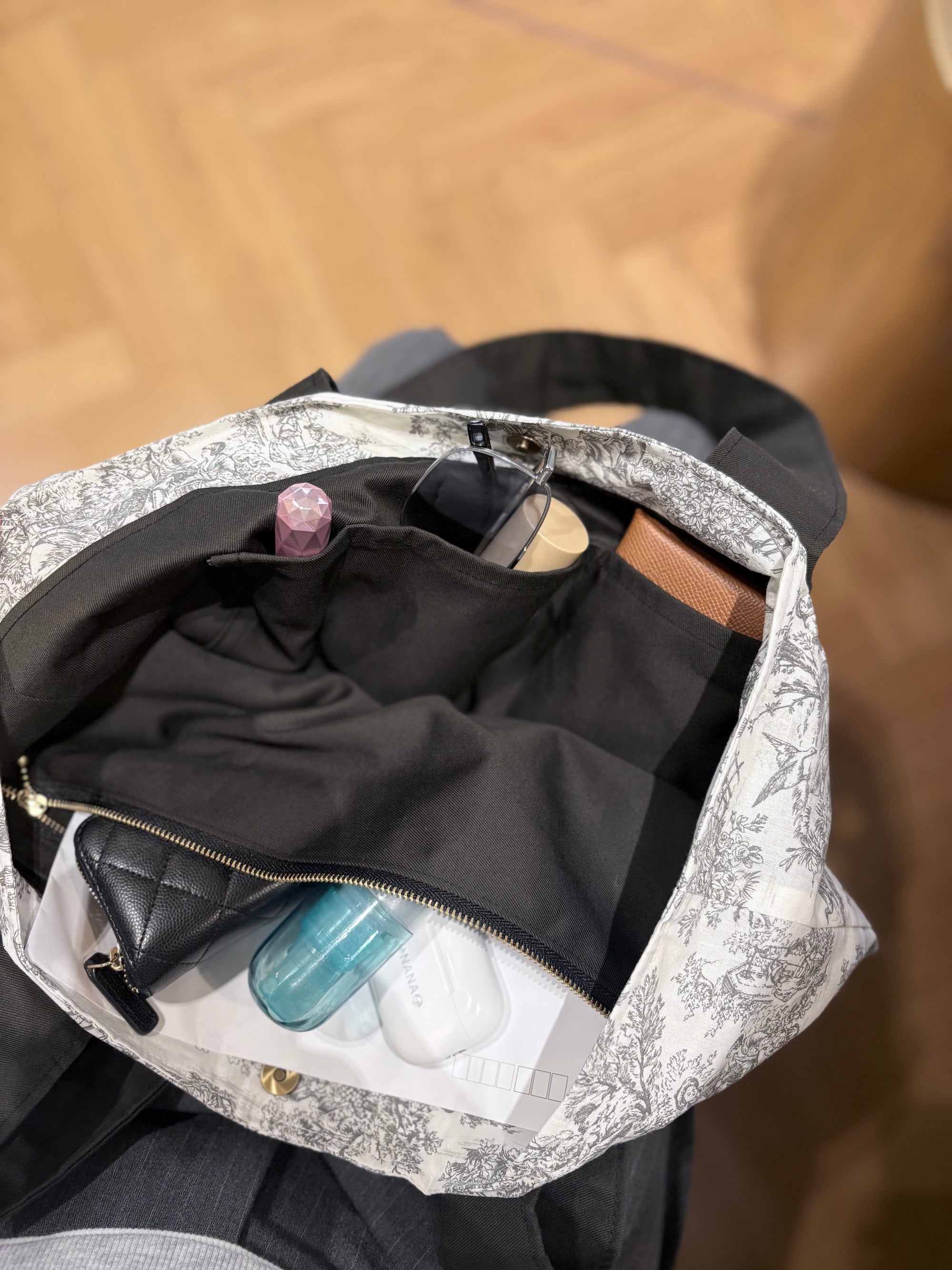 【sold out】ハンドメイド リボントートA4(トワルドジュイ)